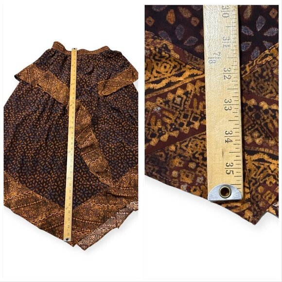 Ulla‎ Johnson Silk Omila Skirt in Agate, Size 2,  Brown burgundy multi, New with - Picture 15 of 16